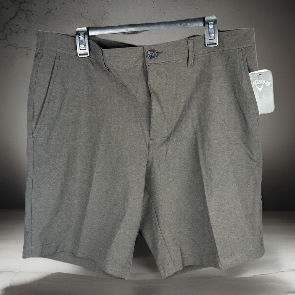 CALLAWAY 4-Way Stretch Heather Golf Shorts - Black (MEN'S size‎ 36 )